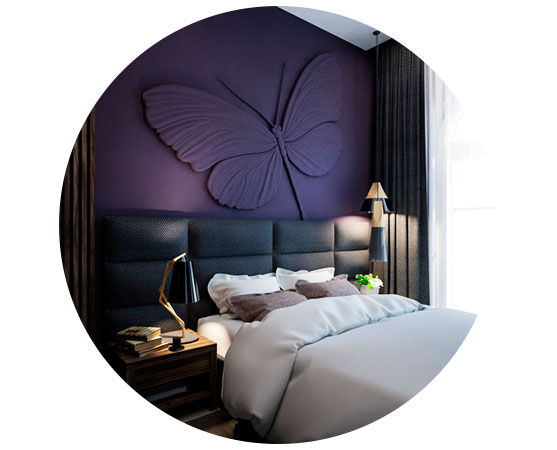 барельеф в интерьере